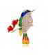 XSB204 - Colorful Bird Saree Brooch
